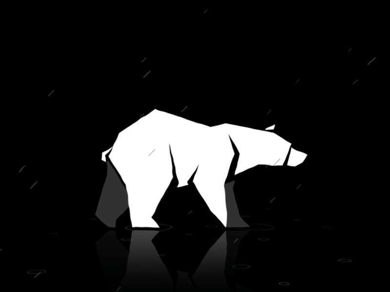 Walking Polar Bear